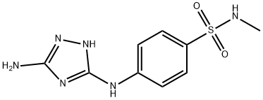 4-(5-AMINO-1H-1,2,4-TRIAZOL-3-YLAMINO)-N-METHYLBENZENESULFONAMIDE Struktur