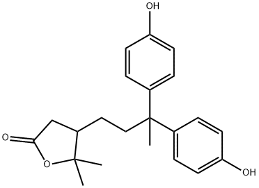 4,4-bis(4-hydroxyphenyl)valeric acid methyl ester Struktur