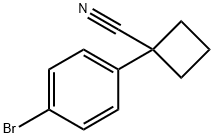 1-(4-Bromophenyl)cyclobutanecarbonitrile Struktur