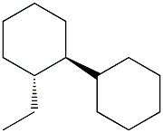 1,1'-Bicyclohexyl, 2-ethyl-, trans- Struktur