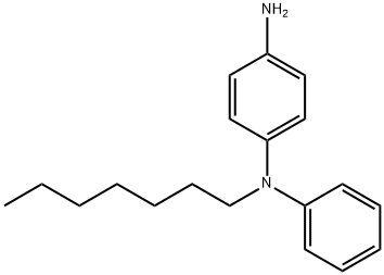 N-Heptyl-N'-phenyl-p-phenylenediamine Struktur