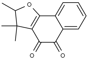 Naphtho(1,2-B)furan-4,5-dione, 2,3-dihydro-2,3,3-trimethyl- Struktur