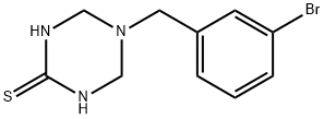 5-[(3-Bromophenyl)methyl]tetrahydro-1,3,5-triazine-2(1H)-thione Struktur