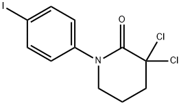 3,3-Dichloro-1-(4-iodophenyl)piperidin-2-one Struktur