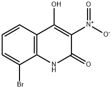 8-Bromo-3-nitroquinoline-2,4-diol Struktur