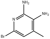 6-Bromo-2,3-diamino-4-methylpyridine Struktur