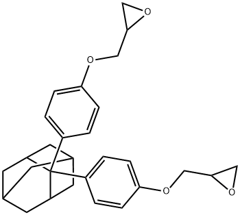 2,2-Bis(4-hydroxyphenyl)adamantane diglycidyl ether Struktur