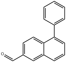 5-Phenylnaphthalene-2-carboxaldehyde Struktur