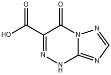 4-oxo-4,8-dihydro-[1,2,4]triazolo[5,1-c][1,2,4]triazine-3-carboxylic acid Struktur