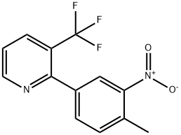 2-(4-METHYL-3-NITROPHENYL)-3-(TRIFLUOROMETHYL)PYRIDINE Struktur