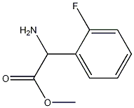 methyl 2-amino-2-(2-fluorophenyl)acetate Struktur