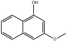 1-Hydroxy-3-methoxynaphthalene Struktur