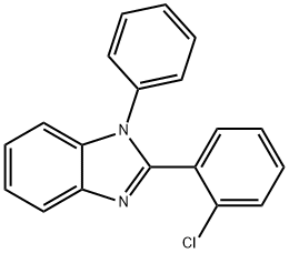 1-Phenyl-2-(2-chlorophenyl)benzimidazole Struktur