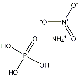 Ammonium nitrate phosphate Struktur