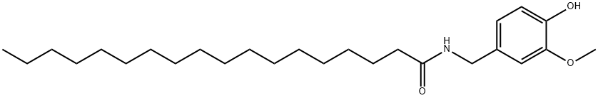 Octadecanamide, N-((4-hydroxy-3-methoxyphenyl)methyl)- Struktur