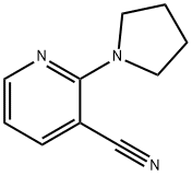 2-pyrrolidin-1-ylnicotinonitrile Struktur