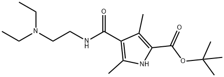 4-[[[2-(Diethylamino)ethyl]amino]carbonyl]-3,5-dimethyl-1H-pyrrole-2-carboxylic acid tert-butyl ester Struktur