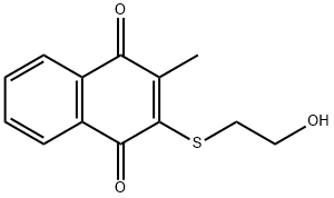 2-[(2-Hydroxyethyl)thio]-3-methyl-1,4-naphthoquinone Struktur