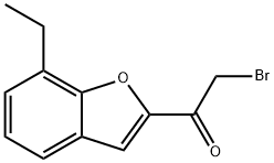 2-Bromoacetyl-7-ethylbenzofuran Struktur