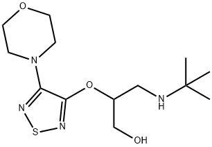 1-Propanol,3-[(1,1-dimethylethyl)amino]-2-[[4-(4-morpholinyl)-1,2,5-thiadiazol-3-yl]-oxy]-