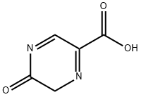 5,6-Dihydro-5-oxo-2-pyrazinecarboxylic acid Struktur