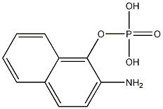 2-Amino-1-hydroxynaphthalene hydrogen phosphate Struktur