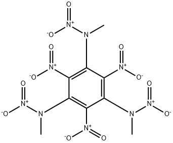 N,N',N''-Trimethyl-N,N',N'',2,4,6-hexanitro-1,3,5-benzenetriamine Struktur