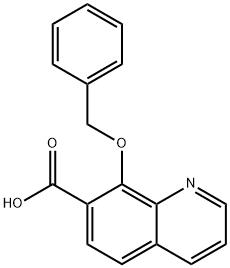 8-(benzyloxy)quinoline-7-carboxylic acid Struktur