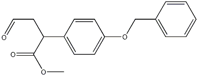 methyl 2-(4-(benzyloxy)phenyl)-4-oxobutanoate Struktur