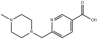 6-(4-methyl-piperazin-1-ylmethyl)-nicotinic acid Struktur