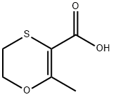 2-methyl-5,6-dihydro-1,4-oxathiine-3-carboxylic acid Struktur