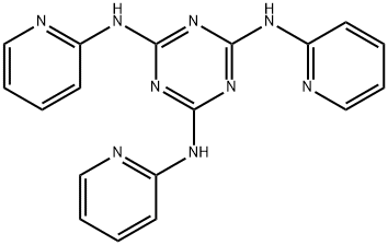 N,N',N''-Tri-2-pyridinyl-1,3,5-triazine-2,4,6-triamine Struktur