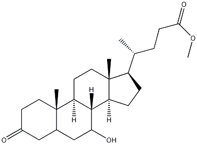 Methyl 7-Hydroxy-3-ketocholanoate Struktur