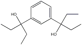 1,3-Bis(3-hydroxy-3-pentyl)benzene Struktur