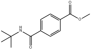 N-t-Butyl 4-(methoxycarbony)benzamide Struktur