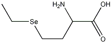 Butanoic acid, 2-amino-4-(ethylseleno)- Struktur