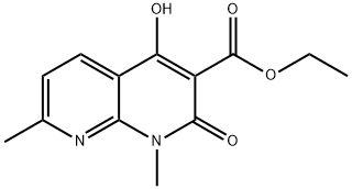 ethyl 4-hydroxy-1,7-dimethyl-2-oxo-1,2-dihydro-1,8-naphthyridine-3-carboxylate Struktur