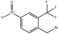 1-(bromomethyl)-4-nitro-2-(trifluoromethyl)benzene Struktur