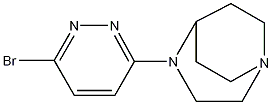 4-(6-Bromopyridazin-3-yl)-1,4-diazabicyclo[3.2.2]nonane Struktur