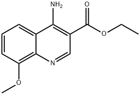 4-Amino-8-methoxyquinoline-3-carboxylic acid ethyl ester Struktur