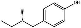 (S)-(+)-4'-2-Methylbutylphenol Struktur