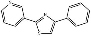 4-Phenyl-2-(3-pyridyl)thiazole, 97% Struktur