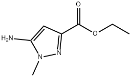 5-Amino-1-methyl-1H-pyrazole-3-carboxylic acid ethyl ester Struktur