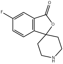 5-Fluoro-3H-spiro[isobenzofuran-1,4'-piperidin]-3-one Struktur