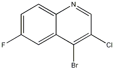 4-Bromo-3-chloro-6-fluoroquinoline Struktur