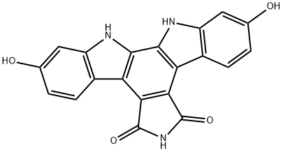 12,13-Dihydro-2,10-dihydroxy-5H-Indolo[2,3-a]pyrrolo[3,4-c]carbazole-5,7(6H)-dione Struktur