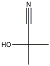 2-Hydroxy-2-methylpropanenitrile Struktur