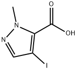 4-IODO-1-METHYL-1H-PYRAZOLE-5-CARBOXYLIC ACID Structure