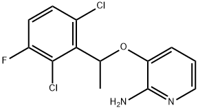 3-(1-(2,6-dichloro-3-fluorophenyl)ethoxy)pyridin-2-amine Struktur