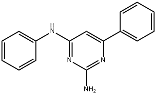 N4,6-Diphenylpyrimidine-2,4-diamine Struktur